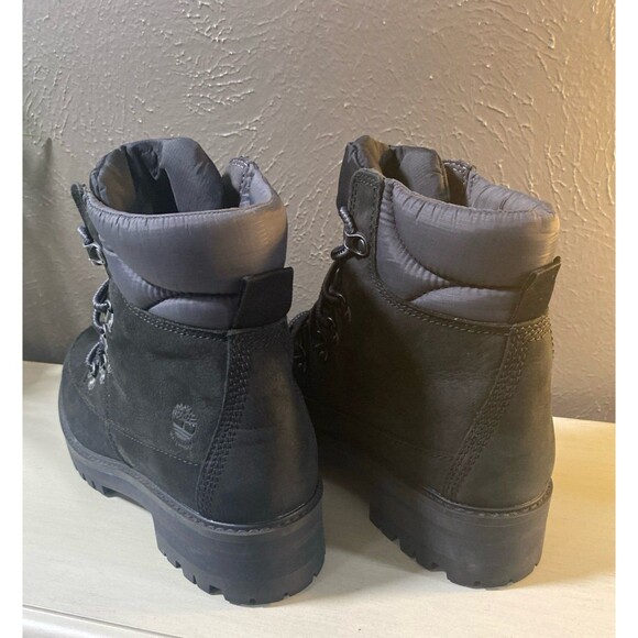 Timberland Women's Black Nubuck Leather Waterproof Hiker Boot SZ 9 A2EZ8 - Picture 3 of 7
